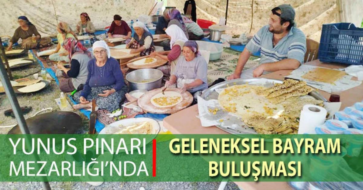 Yunus Pınarı Mezarlığında geleneksel bayram buluşması