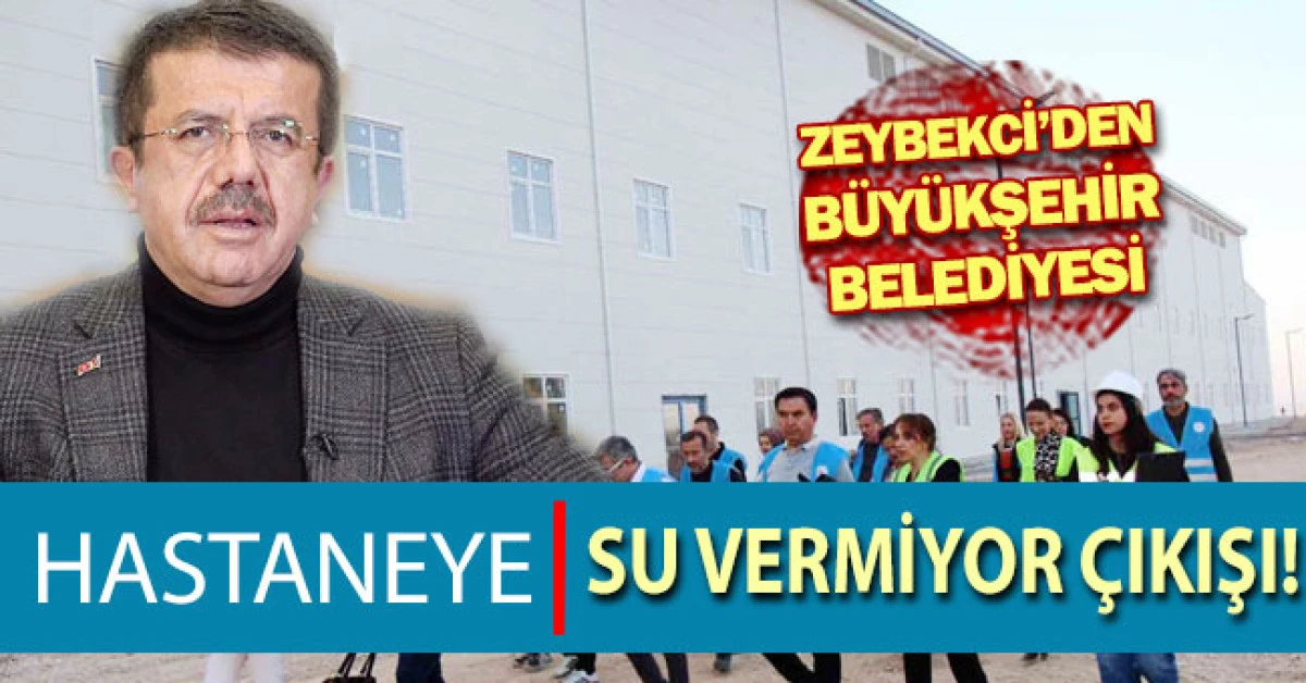 Zekbekci&rsquo;den &lsquo;Denizli B&uuml;y&uuml;kşehir hastaneye su vermiyor&rsquo; &ccedil;ıkışı